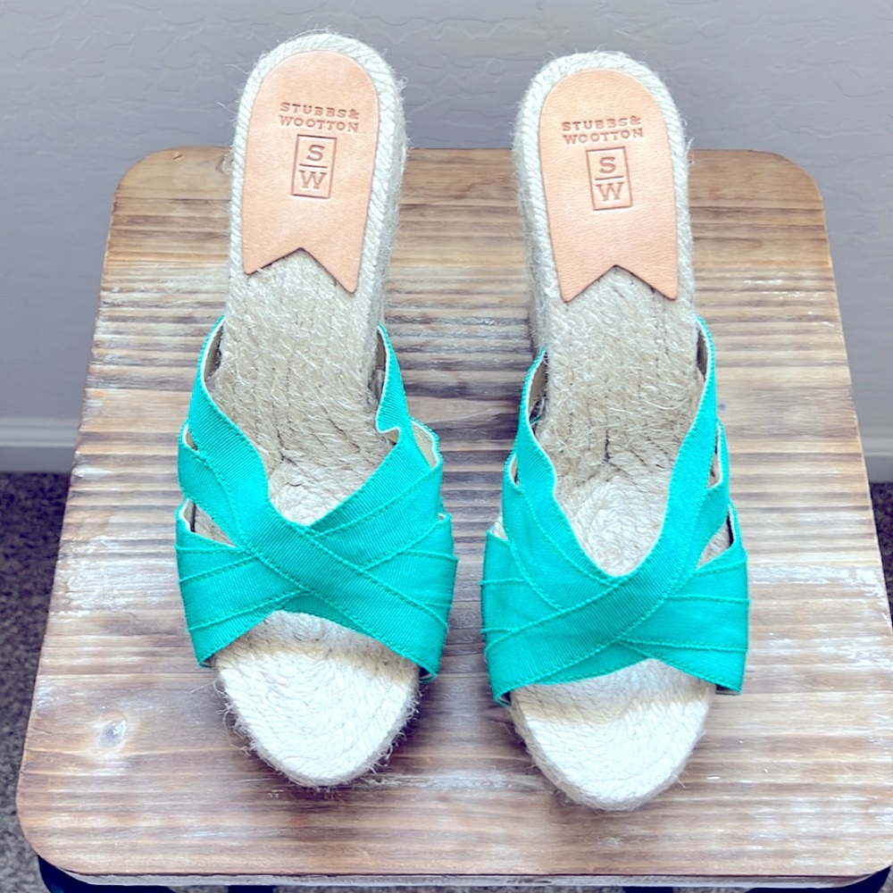 Green Stubbs & Wooten espadrilles